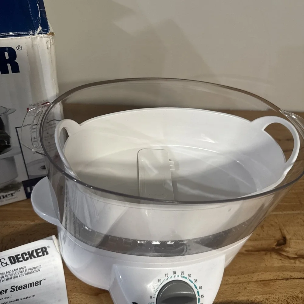 Black & Decker Flavor Scenter Steamer HS2000 Vegetable Rice Cooker Deluxe Works